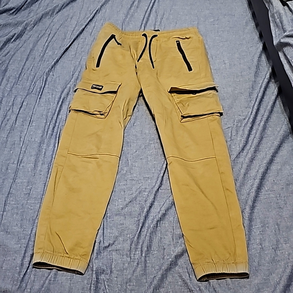 Hollister beige cargo pants